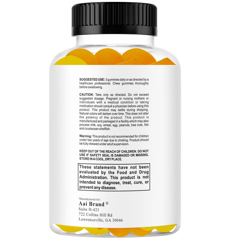 Smart Kids Focus Gummies with Omega 3 6 9 DHA, Brain Support Teen Vitamin, Kids Focus and Attention Supplements, Vegetarian Memory Supplement for Brain, Orange Flavor 60 Gummies