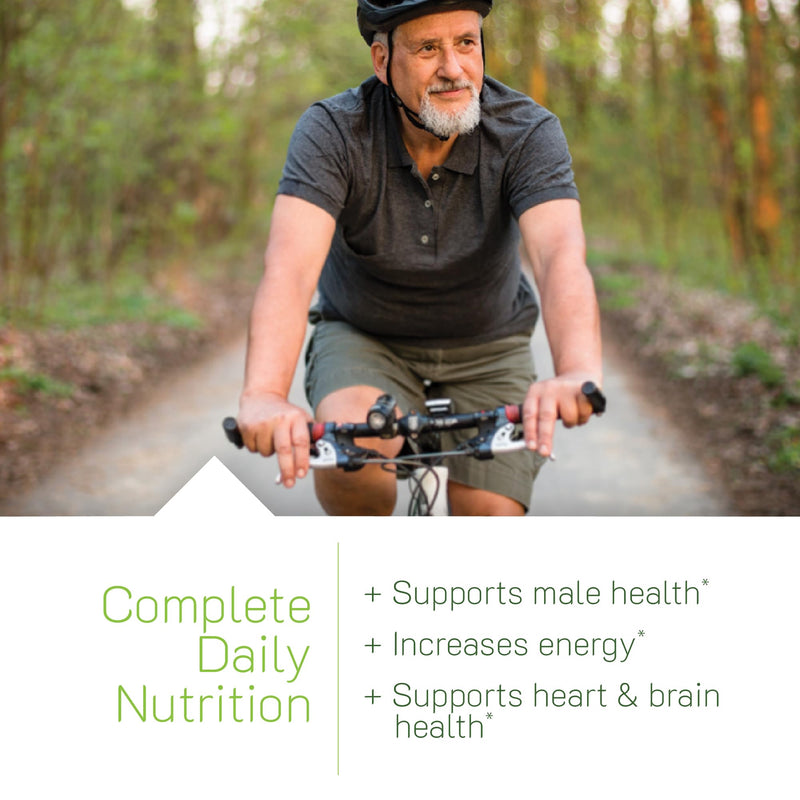 Irwin Naturals Men's Living Green Daily Multivitamin | 90 Liquid Soft-Gels | Daily Men's Nutrition & Healthy Aging | 70 Nutrients + Omega Oils | Energy, Brain & Prostate Support