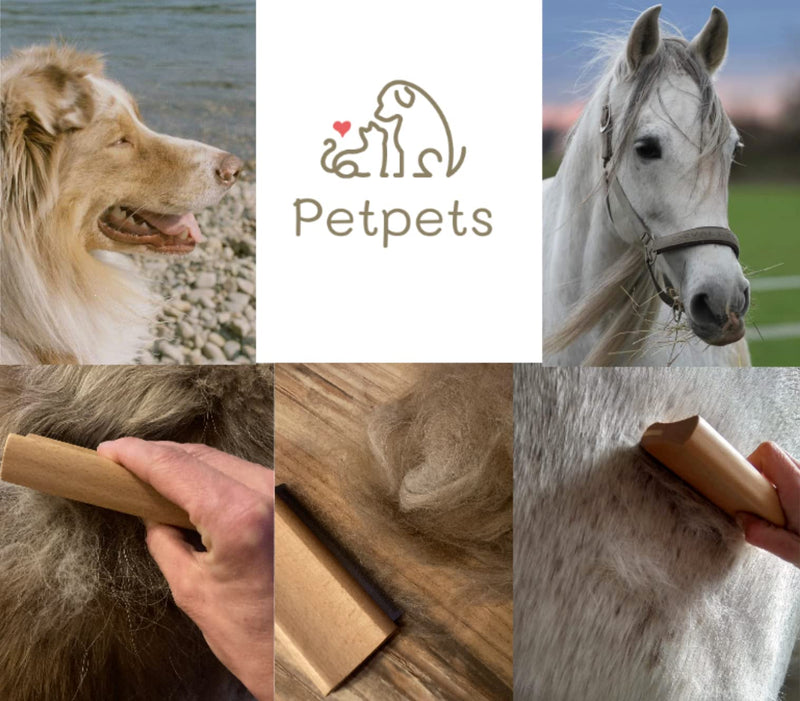 Petpets® brush, fur changing aid for your dog or horse to remove undercoat and hair - BeesActive Australia