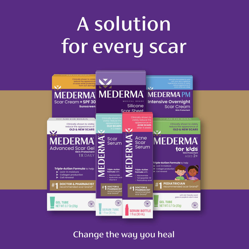 Mederma Acne Scar Serum Triple-Action Formula with Niacinamide, Tetrapeptide-30, and Polyhydroxy acid Clinically Shown to Lighten Acne Scars, 1 Fl. Oz.