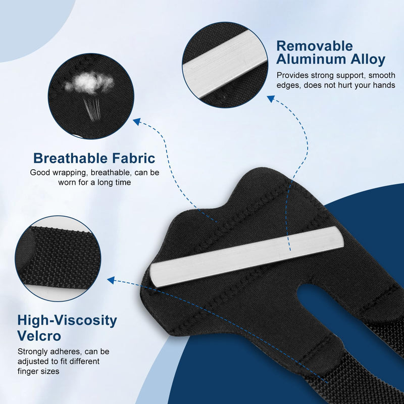 5PCS Trigger Finger Splint, Finger Braces Joint Stabilizer, Adjustable Mallet Splint and Hand Brace, Finger Straightener for Arthritis – Fits Thumb, Index, Middle, Ring and Pinky Finger（5PCS） 5