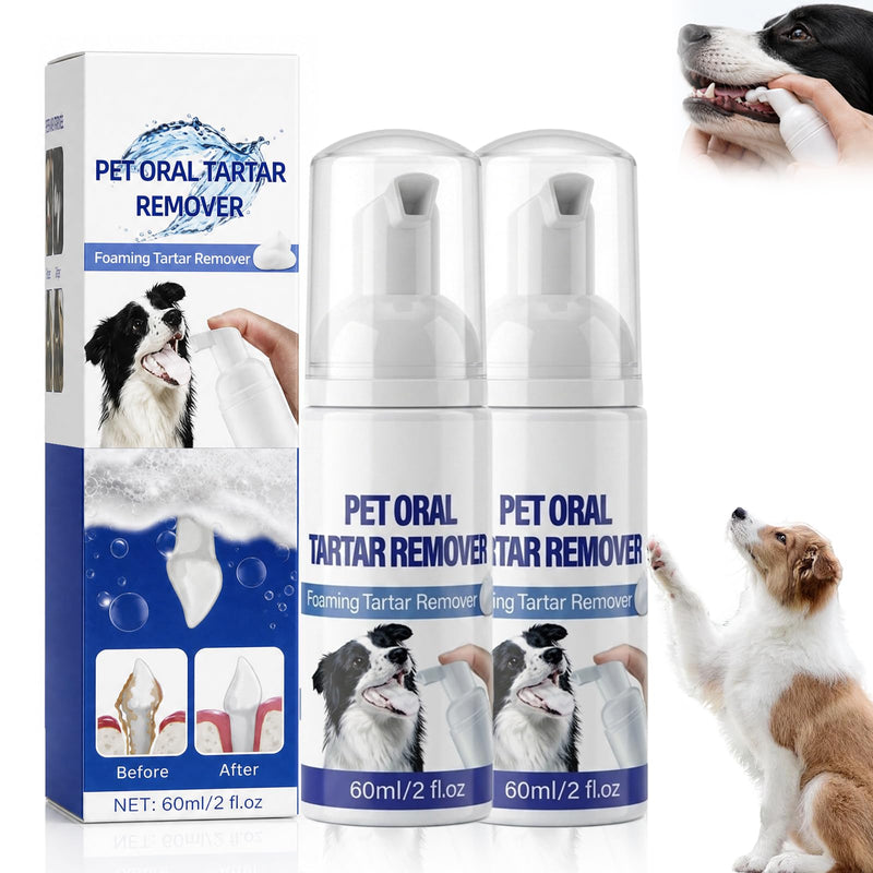 Aiwejay Pet Dental Spray for Dogs & Cats, Oral Care Breath Freshener Spray for Pets, Easy No-Brush Teeth Cleaning Support, Fresh Mouth Care for Dogs & Cats, 2 Pack