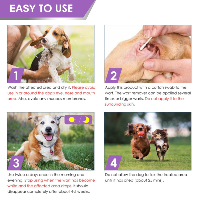 Dog Wart Remover Liquid - Dog Skin Tag Remover & Wart Removal Treatment Repaidly Eliminate Skin Tag & Warts Remover for Dogs 20ml (Pack of 1) - BeesActive Australia