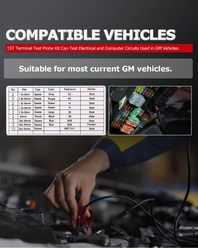 1ST TP-300-A Terminal Test Probe Kit Compatible Suitable for GM Vehicles, Repalce OE: TP300A EL-35616-300-A J-35616