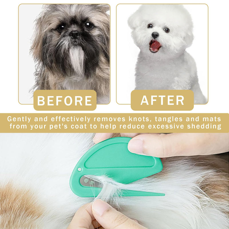 Pack of 5 detangling knives for cats, pet knot opener, pet knotting comb, knotting comb for cats and dogs, pet knotting comb, knotting comb for cats, detangling spray for cats, undercoat brush for cats, for dogs - BeesActive Australia