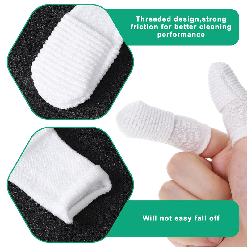 50 Pcs Cat Toothbrush Dog Finger Toothbrush Pet Toothbrushes Soft Fabric Comfortable Teeth Oral Cleaning Durable Teeth Cleaning Wipes Toothbrushes for Dogs and Cats