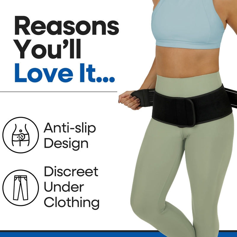 SI Belt Sacroiliac Belt | Sciatica Pain Relief Brace for Sciatic Pain | Trochanteric Stabilizer Pelvic Band | SI Joint Belts for Women Men | Hip Support Brace Women Men for Lower Back Support | XL XL (Hips 44" to 53") - BeesActive Australia