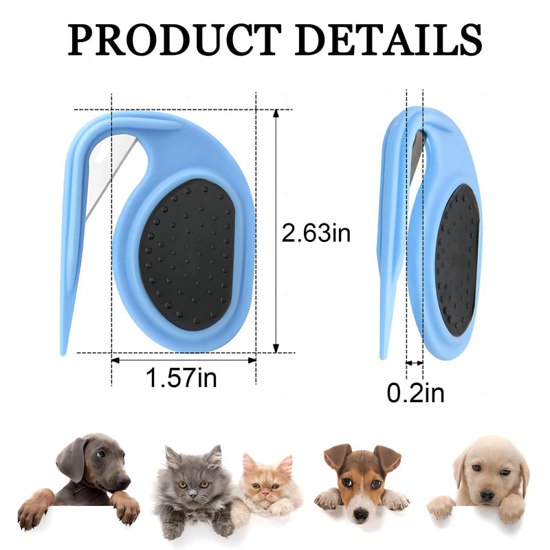 4PCS Knotting Comb, Knotting Comb for Cats, Pet Knotting Comb, De Knotting Comb for Dog, Knotting Comb Pet Grooming Tool for Removing Tangled Hair (1PCS-Orange(with dog bath brush)) 1PCS-Orange(with dog bath brush) - BeesActive Australia