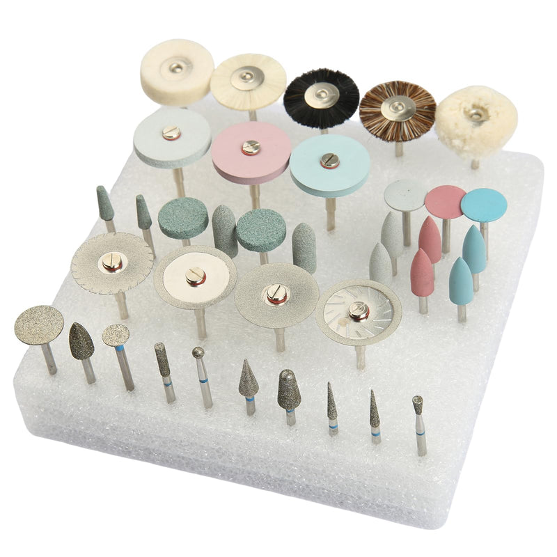 37pcs Dental Polishing Kit Universal Porcelain Ceramic Grinding Polishing