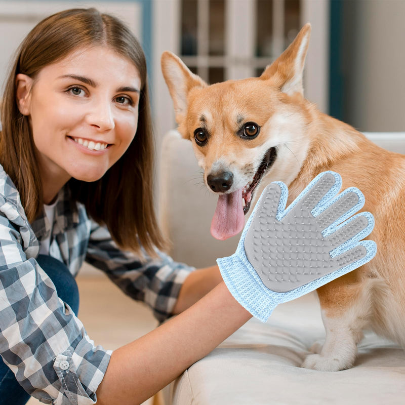 1PCs Cat Grooming Gloves Pet Hair Remover Glove Washing Bath Glove for Cat Dog Pet Grooming Glove for Shedding, Massage Cat Grooming Gloves for Hair Removal - BeesActive Australia