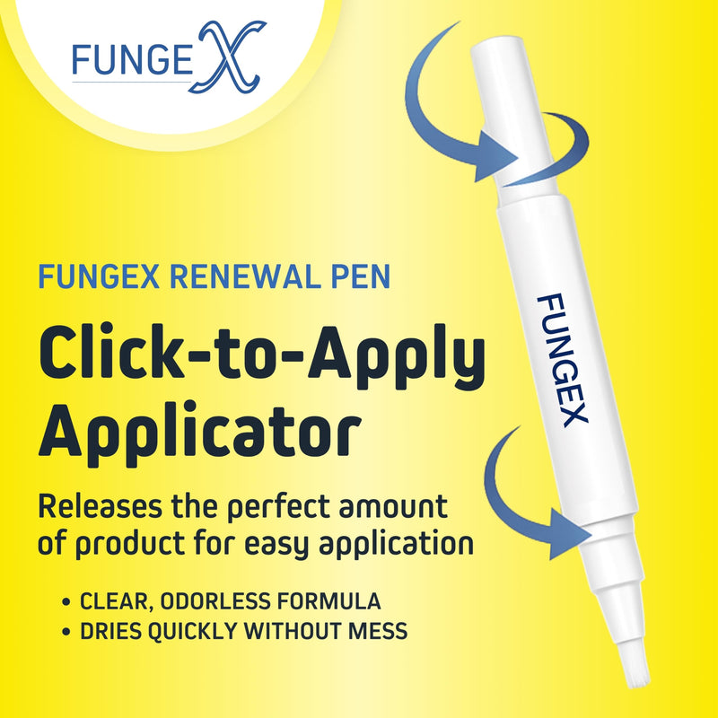 Nail Fungus Renewal Pen - Reduces Discoloration of the Fungus Nail - Normalizes Toenail Thickness - Hydrates Brittle Nails with Clear and Odorless Solution
