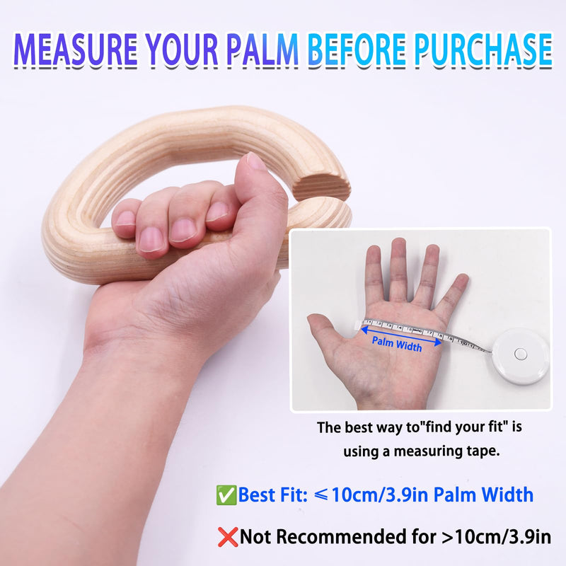 Lights Mountain Wooden Resistance Bands Handles Versatile Exercise Handles with Anti-Slip Grip Tapes for Elastic Band Workouts Home Gym Strength Training and Full-Body Workouts Wooden handle - BeesActive Australia