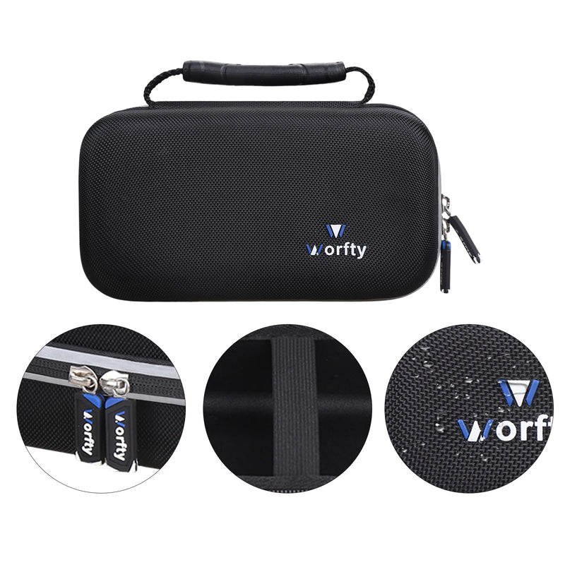 Carrying Case for Portable Nebulizer Machine for Adults and Kids - Hard Travel Protective Carrying Storage Bag (Black) Black - BeesActive Australia