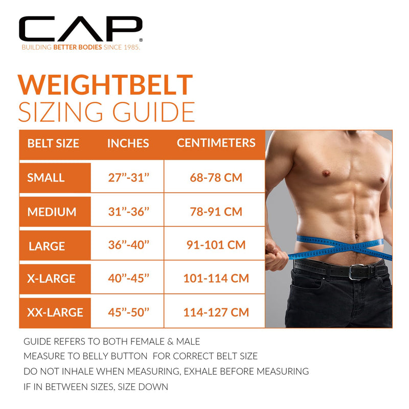CAP Barbell Premium Nylon Weightlifting Belt | Multiple Options Black Small