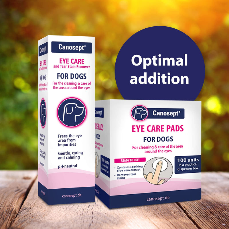 Canosept Dog Eye Drops 120ml - Eye Drops For Dogs - Dog Eye Cleaner - Dog Tear Stain Remover For Dogs Eyes - PH-Neutral, Without Fragrances - Care And Cleaning Around The Eyes
