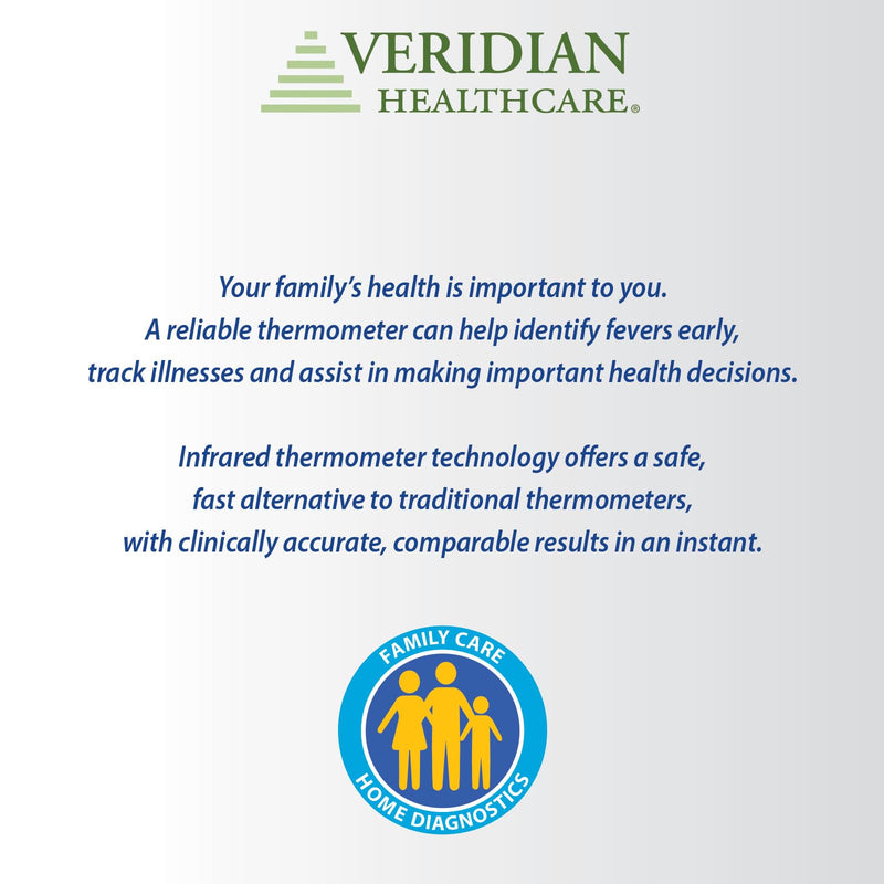 Veridian Temporal Contact Thermometer LCD Display 09-330 1 Each 1 Count (Pack of 1) - BeesActive Australia