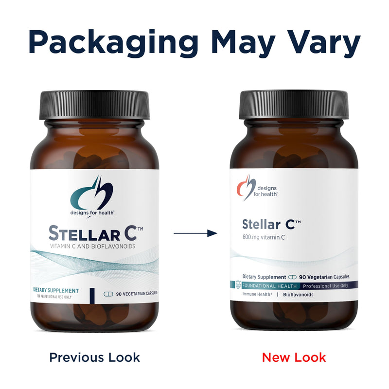 Designs for Health Stellar Vitamin C + Quercetin Supplements - Citrus Bioflavonoids + Quercetin with Vitamin C and Zinc for Enhanced Immune Support and Optimal Absorption (90 Capsules) Standard Packaging