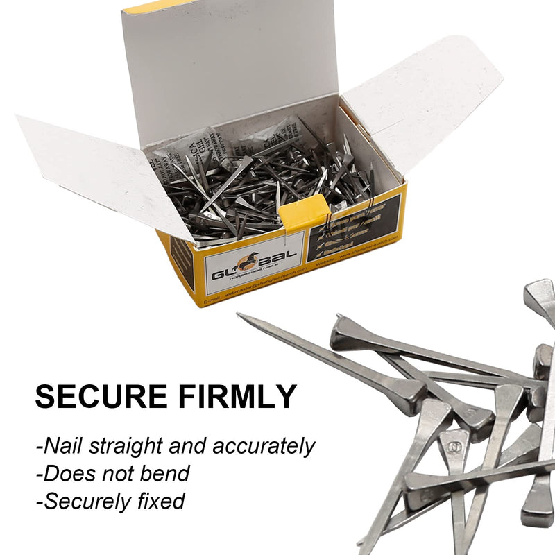 250Pcs E5 Horseshoe Nails, Stainless Steel Horse Hoof Nails Horseshoe Nails for Securing Firmly - BeesActive Australia