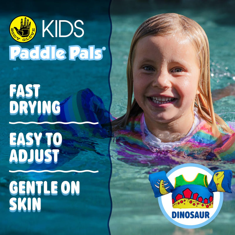 Body Glove Paddle Pals Learn to Swim Coast Guard Approved Kids Life Jacket PFD Dinosaur One Size 33-55 - BeesActive Australia