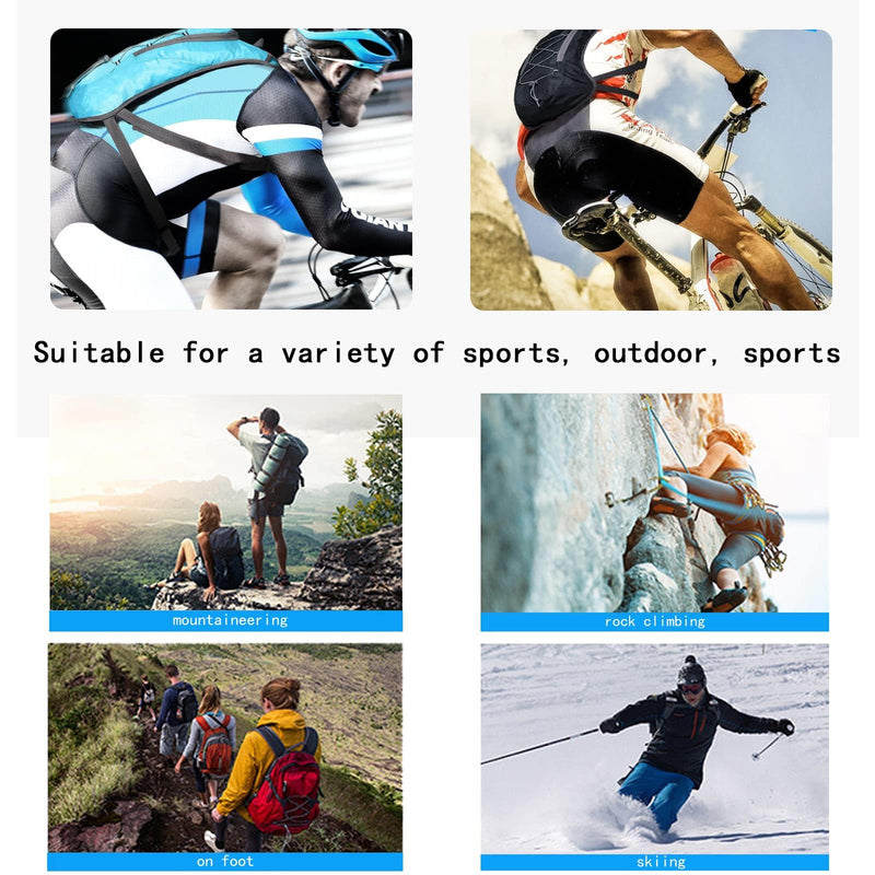 Hydration Pack, Hydration Backpack - Water Backpack with 2L Hydration Bladder-The Perfect Backpack for Outdoor Sports Cycling Skiing Hiking Running Camping Climbing Black+2L water bag