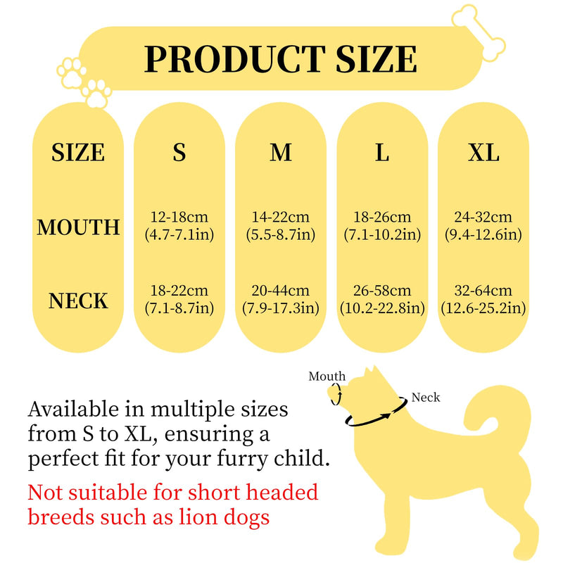 Dog Calming Cap Eye Mask, Nylon Cap Eye Mask for Dog Anxiety Relief, Puppy Pet Calming Dog Mask with Adjustable Neck Strap, for Small Medium Large Dogs Grooming Anti Car Sickness,Shading Black (XL)