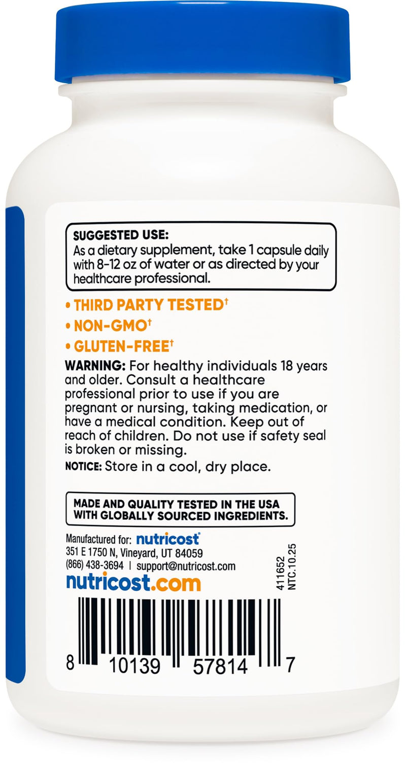 Nutricost Vitamin B12 Supplement (500mcg) 240 Capsules, Methylcobalamin | Vegan, GMO-Free, Gluten-Free