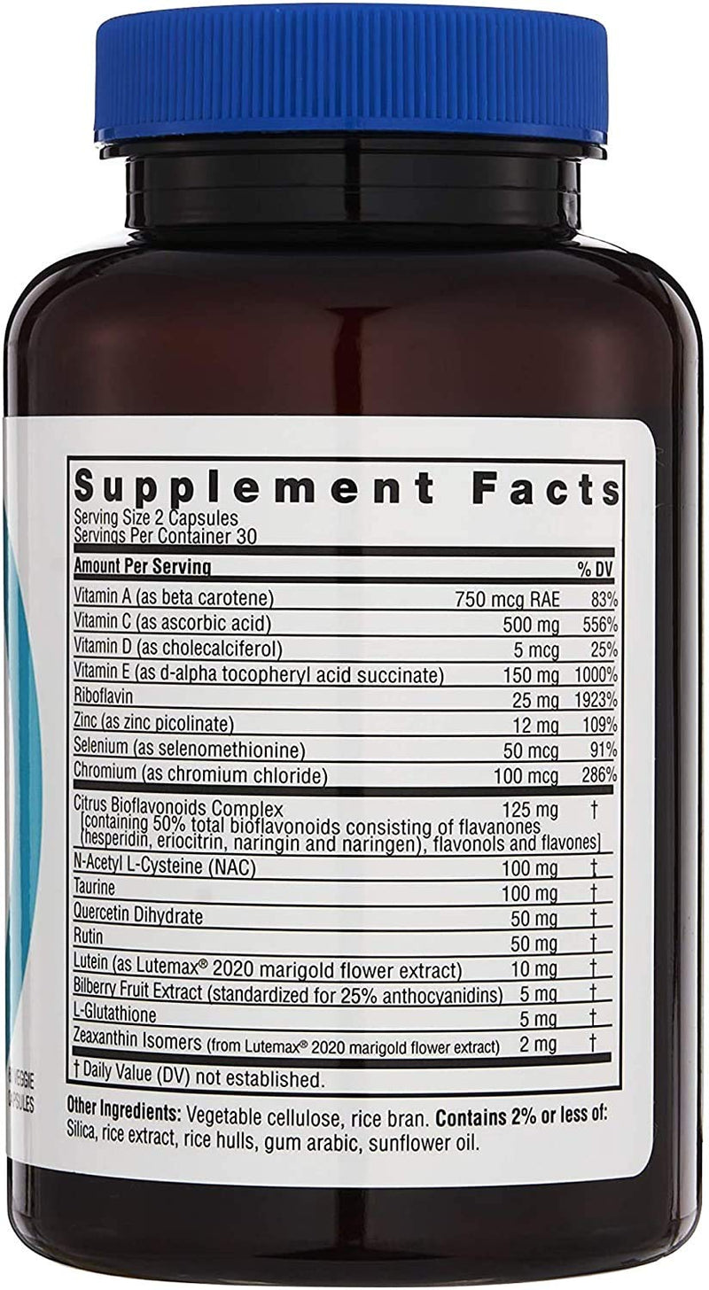 Twinlab Ocuguard Plus - Eye Supplement with Zinc, Vitamin A, C & D - 60 Veggie Capsules 60 Count (Pack of 1)
