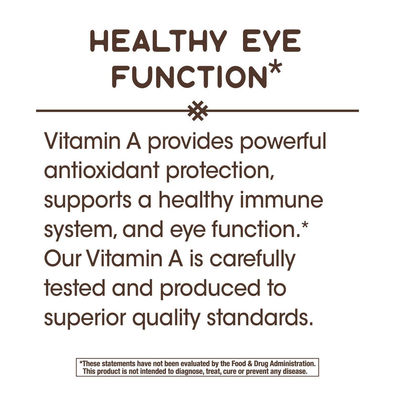 Nature's Way Vitamin A, 3,000 mcg per serving, 100 Softgels - BeesActive Australia