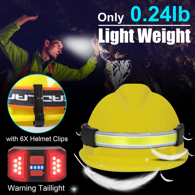LED Headlamp Rechargeable Head Lamp, Bright Wide Beam Headlight Flashlight Light - BeesActive Australia