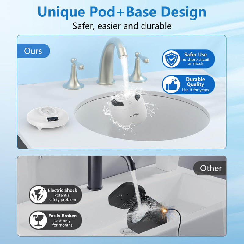 2025 Ultrasonic Retainer Cleaner for Dentures & Aligner, Durable Removable Base and Top Cover, Denture Cleaner Machine with 4 Modes for Mouth Guards, Jewelry, Rings, etc (White) Milky White