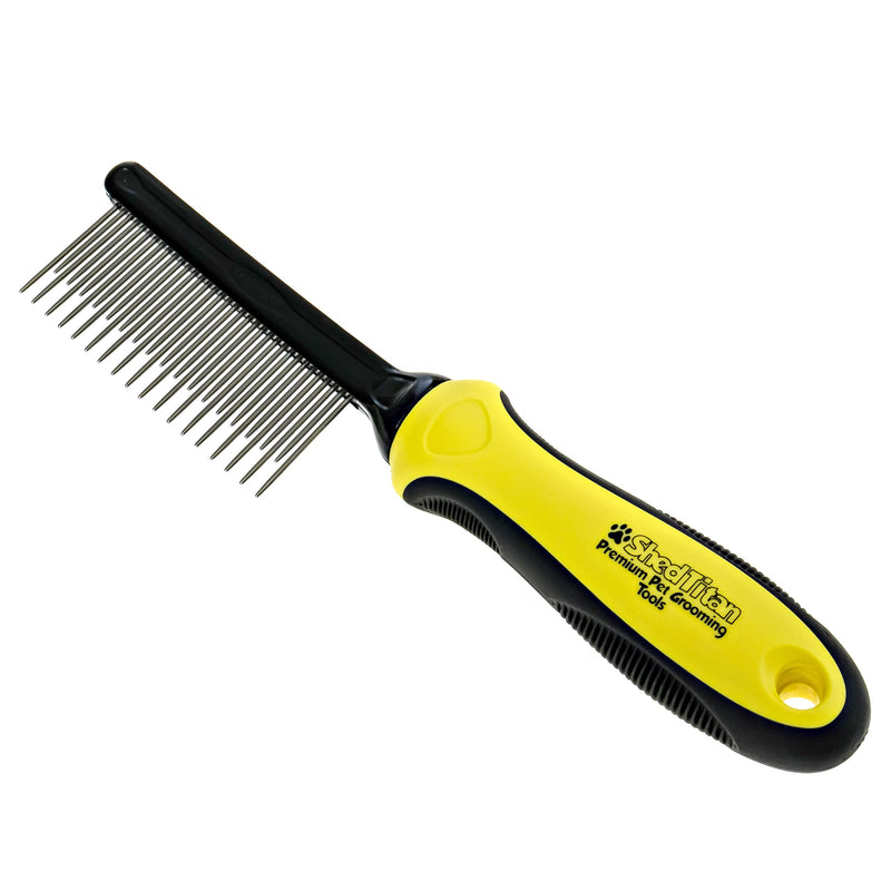 Metal Dog Comb for Matted Hair & Detangler Combs Set - Remove Tangles & Matted Fur - Easy Safe Cat & Dog Combs for Grooming Doodles - BeesActive Australia