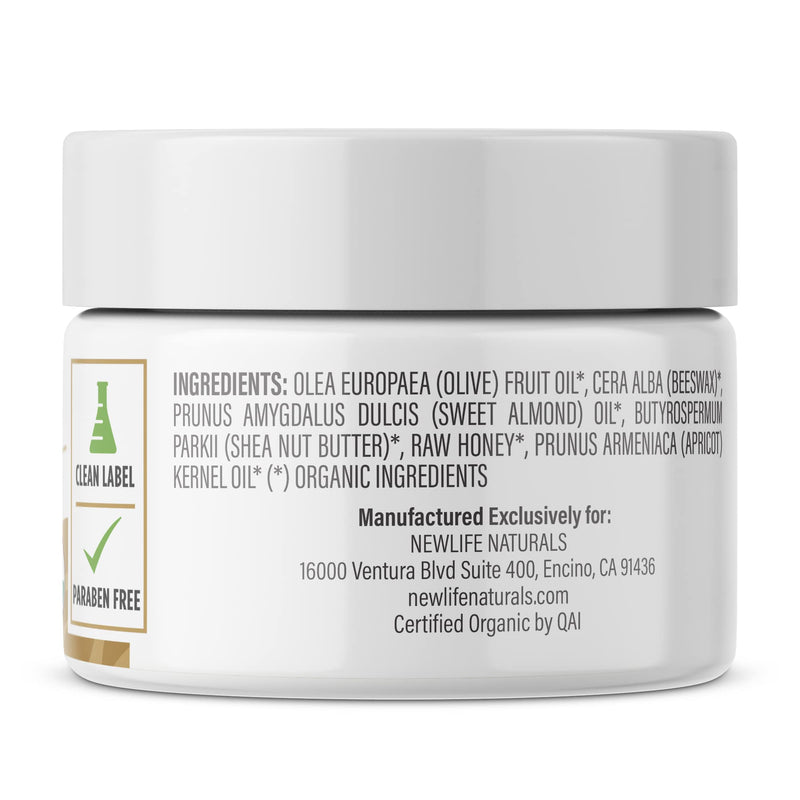 NewLife Naturals Certified Organic Vulva Cream - Menopause Support, Itching Relief, Vaginal Moisturizer & Dryness Solution | All Natural Estrogen Free Intimate Feminine Care - 2 Oz - Made in USA 2 Ounce (Pack of 1) - BeesActive Australia