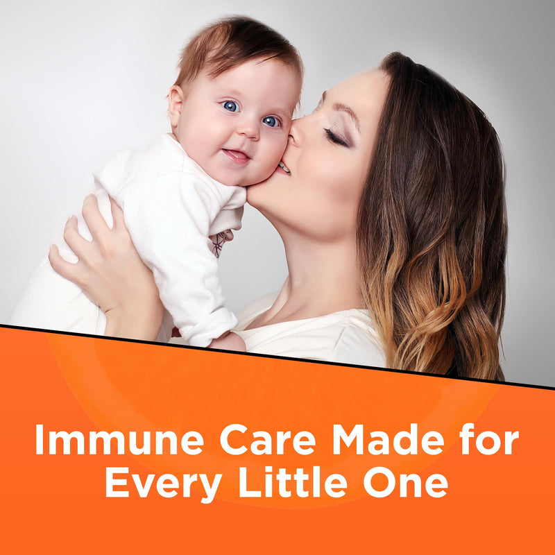 Wellements Organic Kids Immune Support* Syrup Vitamin C & Zinc 2 Months+ | Immune Support* for Kids & Toddlers, Orange Flavor | Free from Dyes, Parabens & Top 9 Most Common Allergens (4 Fl Oz)