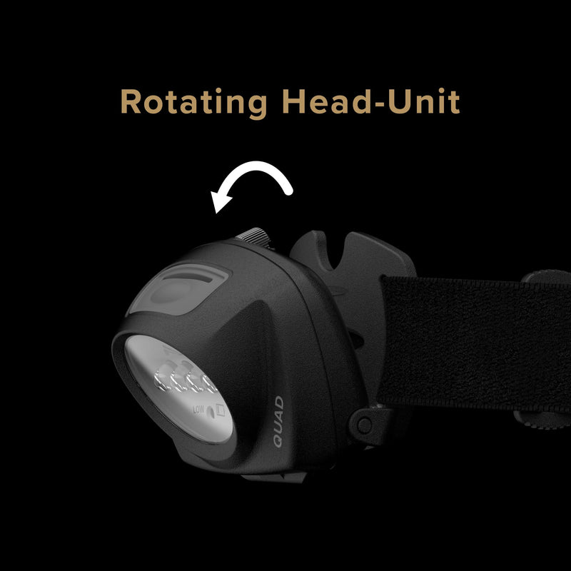 Princeton Tec Quad Industrial Headlamp - Black - BeesActive Australia
