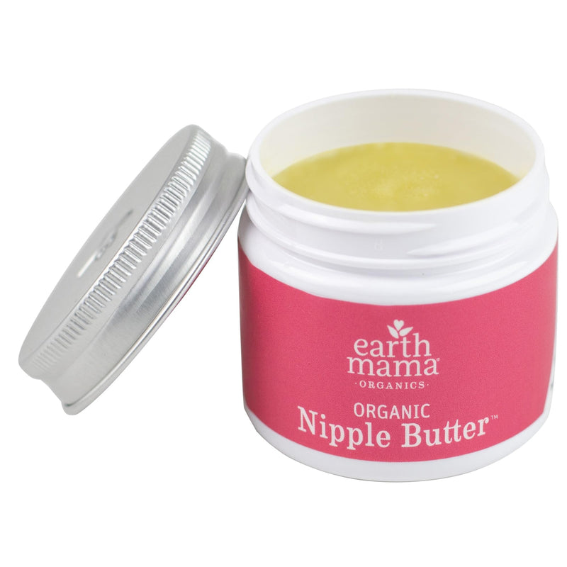 Organic Nipple Butter™ Breastfeeding Cream by Earth Mama | Postpartum Essentials Safe for Nursing, Non-GMO Project Verified, No Lanolin, 2-Fluid Ounce 2 Fl Oz (Pack of 1) - BeesActive Australia