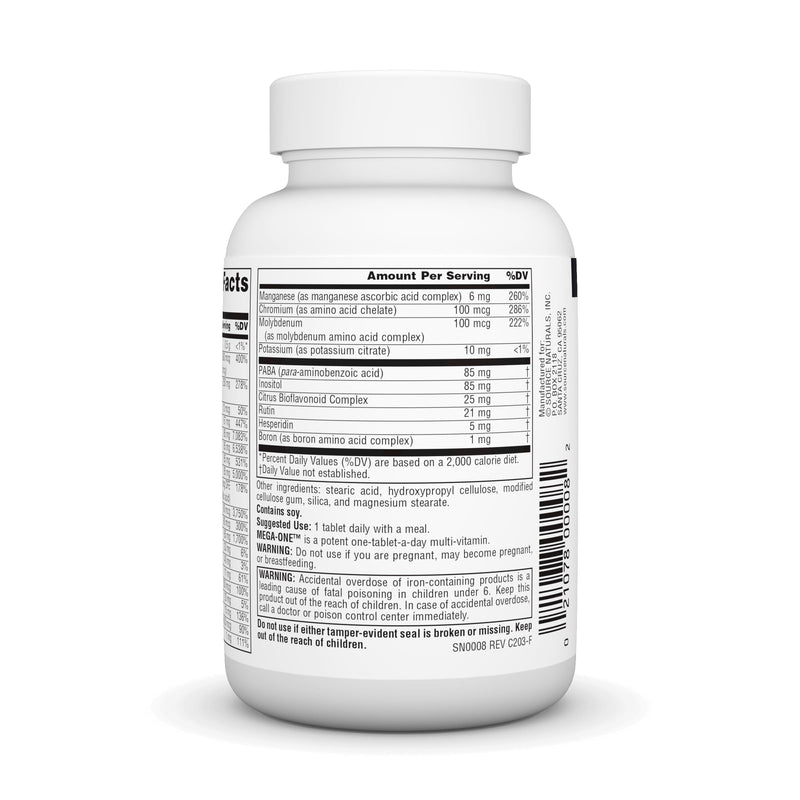 Source Naturals Mega-One Multi-Vitamin with Minerals* - 60 Tablets