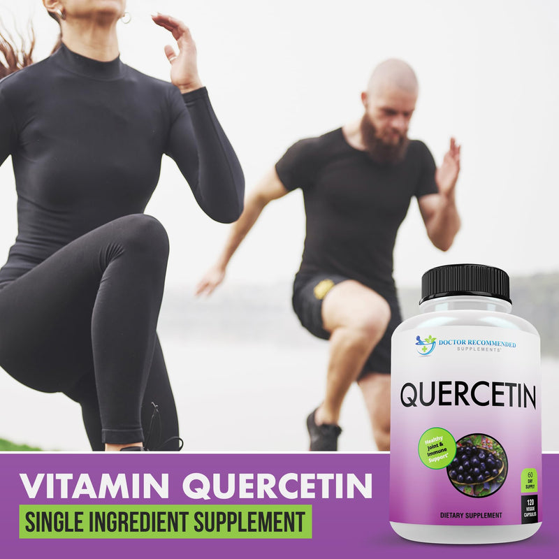 DOCTOR RECOMMENDED SUPPLEMENTS Quercetin 1000mg Per Serving - Vitamin Supplement, (Vegan | Non-GMO) (120 Veggie Capsules, Pack of 2) 120 Count (Pack of 2)
