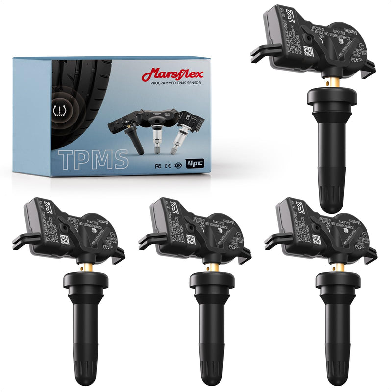 Marsflex TPMS Tire Pressure Sensor - Fit for Jeep Compass Renegade Dodge Durango Chrysler Fiat, Tire Pressure Monitoring System 433MHz Set of 4, Replacement OE 68313387AB 68252493AB 68313387AA - BeesActive Australia