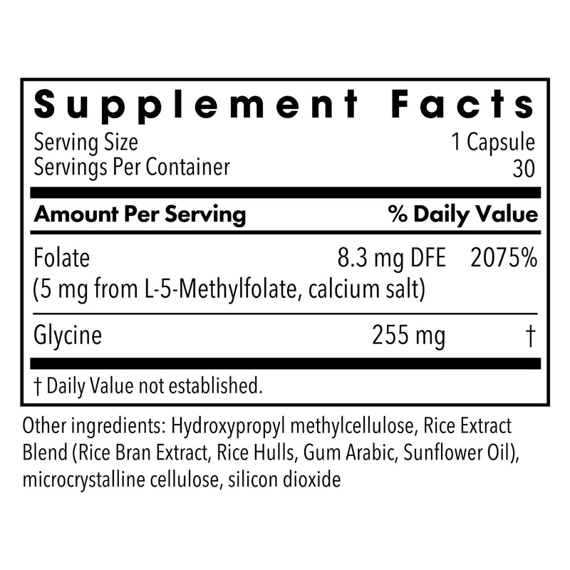 MethylPro L-Methylfolate 5 mg - L Methyl Folate, Methylfolate Supplement for Women & Men, Methylated Vitamin B9 (5-MTHF) for Brain Health, Focus, Calm - 30 Capsules (Pack of 2) 30 Count (Pack of 2)