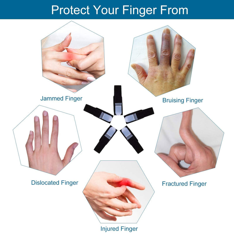 Finger Buddy Wraps, 6 PCS Finger Loops Tapes for Broken, Jammed, Swollen Finger or Dislocated Joint, Splints Brace for Pinky Ring Middle Index Trigger Finger, Toe Strap Bandage Beige 6 Count (Pack of 1)
