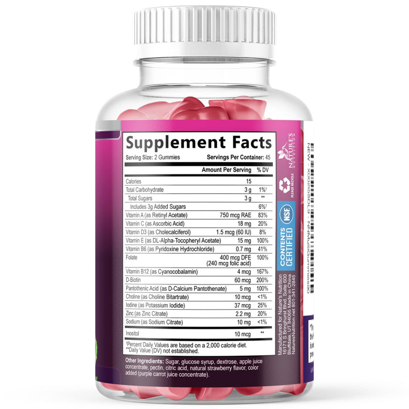 Multivitamin Gummies for Adults - Daily Adult Multivitamins Gummy with Vitamins A, C, D, B12 for Women & Men, Immune Support Gummy Multivitamins Supplement, Adult Multi VIT Vitamin - 90 Gummies 90 Count (Pack of 1)