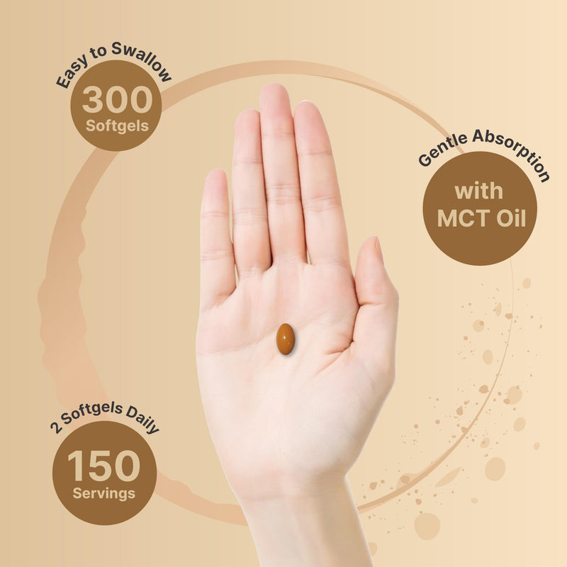 Ginger Root with MCT Oil ‚Äì 6,000mg Equivalent ‚Äì 300 Softgels | Highly Bioavailable | 20:1 Root Extract | Herbal Supplements for Digestive Health & Occasional Bloating | Non-GMO, Gluten Free