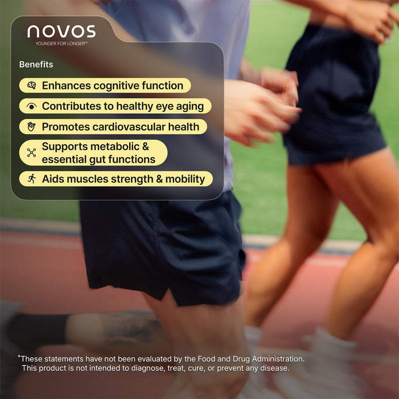 Novos Vital Organ Support Chews, Tropical Flavor, 30 Servings | All-in-One Organ Support, Nattokinase Gummies, Lutein and Zeaxanthin, Gut Support, Brain, Eyes, Heart, Liver & Kidneys