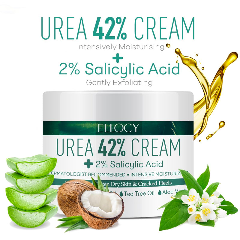 Urea cream 40 perent for feet: Maximum Strength Urea lotion -For Callus and Cracked Heels Treatment-Rough Thick Skin for foot- Crema 5.29 oz.(150g) 5.29 Ounce (Pack of 1)