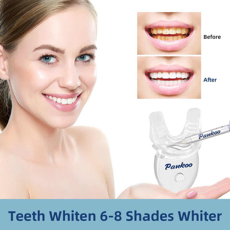 Teeth Whitening Kit with LED Light, 10X Teeth Whitening Gels, 2X Silicone Mouth Trays, Whiten Effectively in 15 Minutes Without Sensitivity, 1-9 Shades Whiter in 1-2 Weeks, 2-3X Faster Than Strips - BeesActive Australia