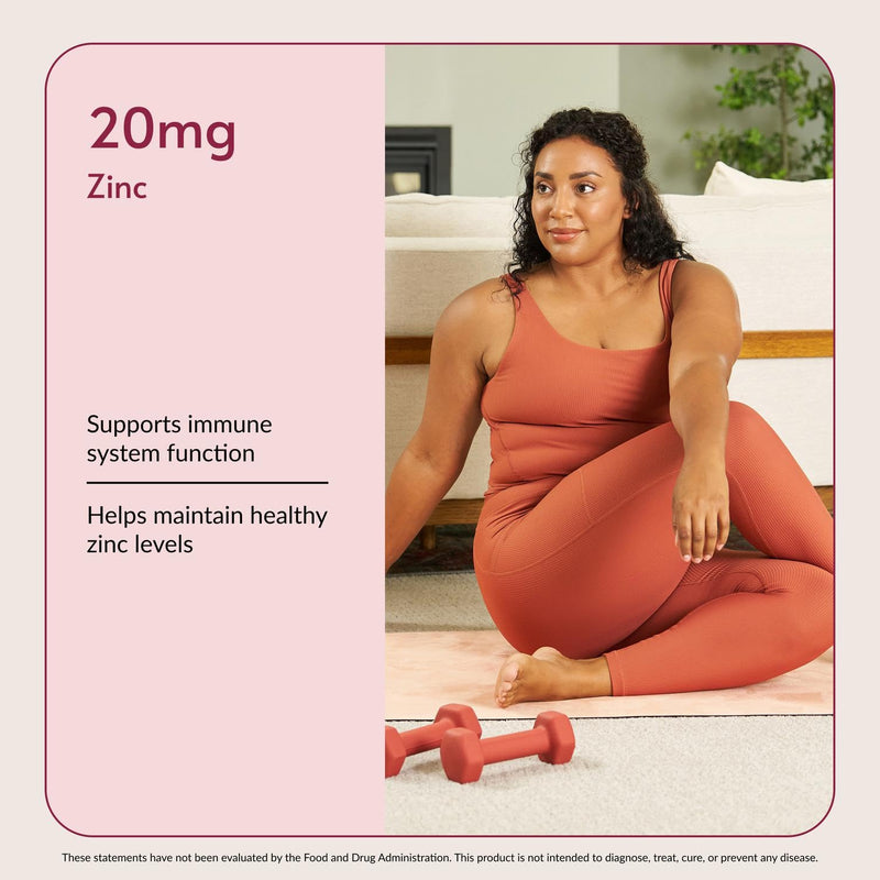 Bariatric Advantage Non Chewable Zinc Chelate, 180 Count | Highly Absorbable Zinc Chelate, 20 mg Zinc as Arginine and Glycine, Tablets for Bariatric Surgery Patients