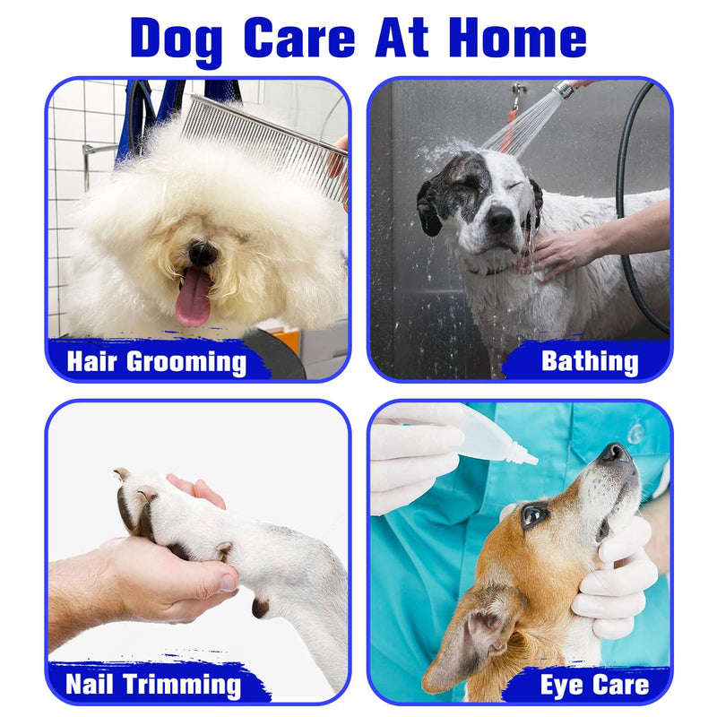 Pet Dog Grooming Hammock for Nail Trimming,Dog Restraint Hanging Harness for Nail Clipping,Dog Grooming Sling for Large Dogs with Nail Clippers/Nail File/Pet Comb,Claw Care(XXL for 90lb) XXL for 90 LB