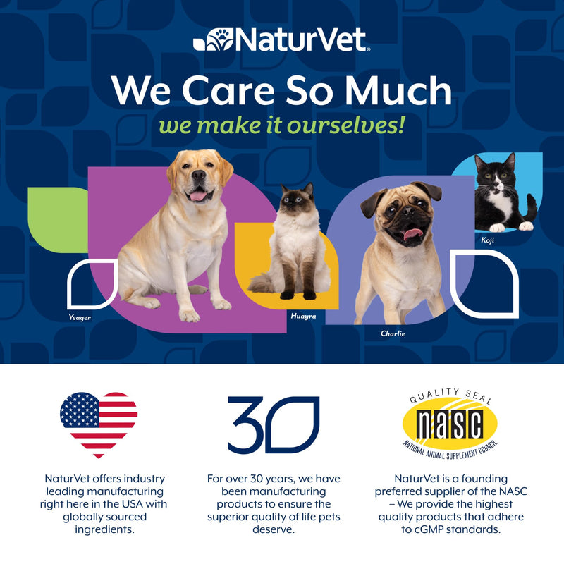 NaturVet Quiet Moments Calming Drops for Cats & Dogs – Helps Reduce Pet Stress, Promotes Relaxation – Dog Supplement, Cat Supplement Includes L-Tryptophan, Ginger, Chamomile – 2 Oz.