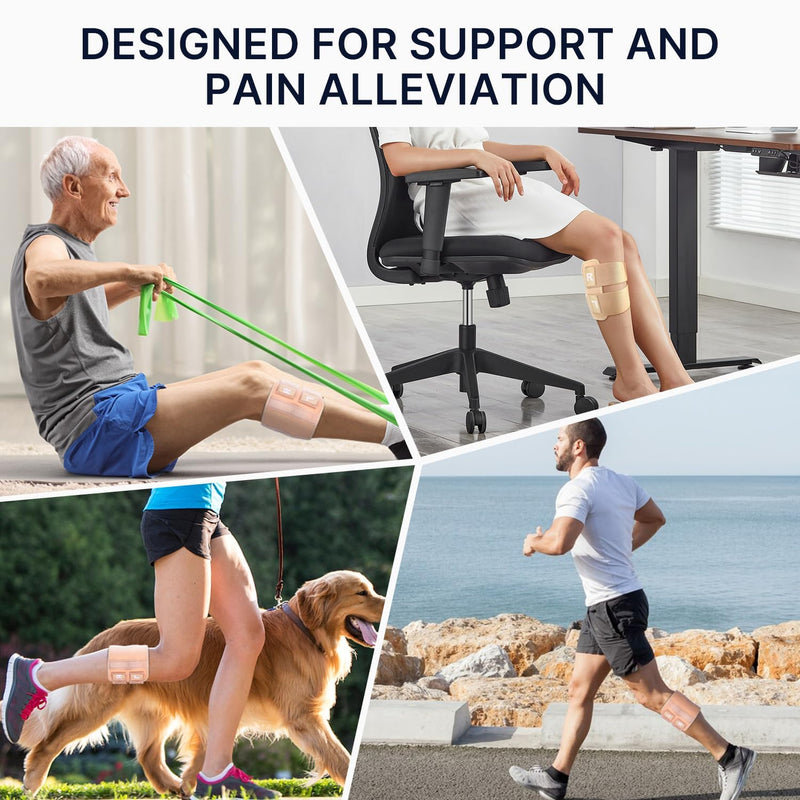 Fit Geno Sciatica Pain Relief Devices: Upgraded ReActive Plus Sciatica Pain Relief Brace – Sciatic Nerve Brace with Dual Pressure Pads Targeted Compression for Maximum Relief - Unisex Nude - BeesActive Australia
