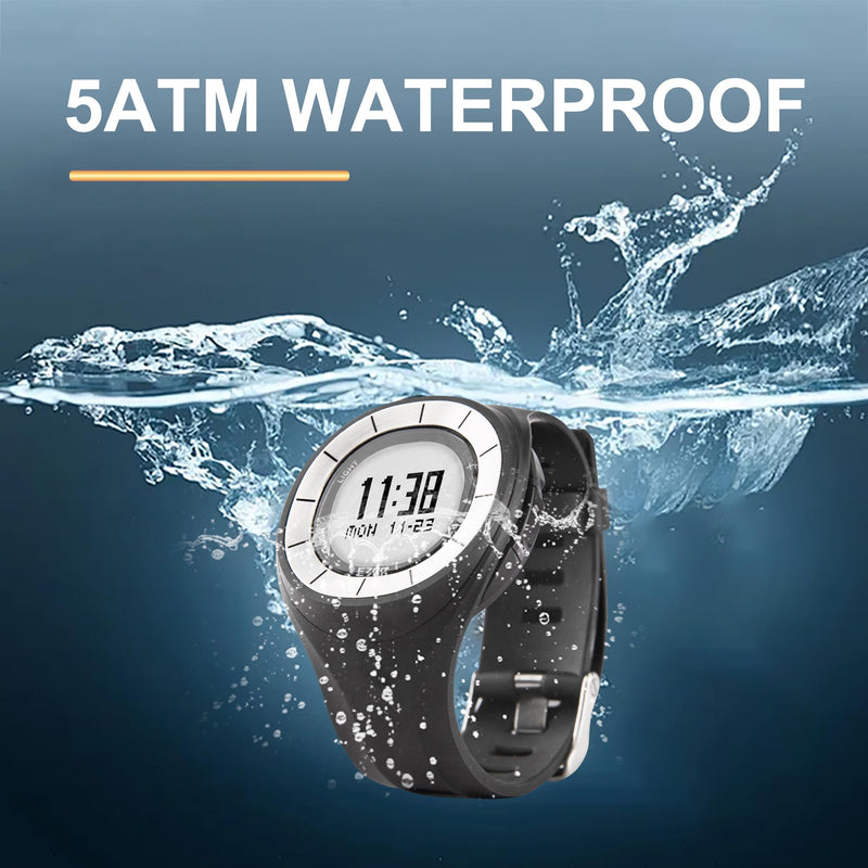 EZON Pedometer Watch T028, Waterproof Step Counter Watch with Calories & Stopwatch, EL Backlight, Non-Bluetooth Pedometer for Walking and Daily Exercise - BeesActive Australia